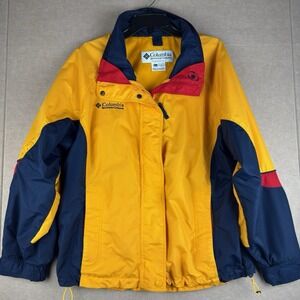 Vintage Columbia Bugaboo Jacket Women L Yellow Japan Market Interchange 90s Rare